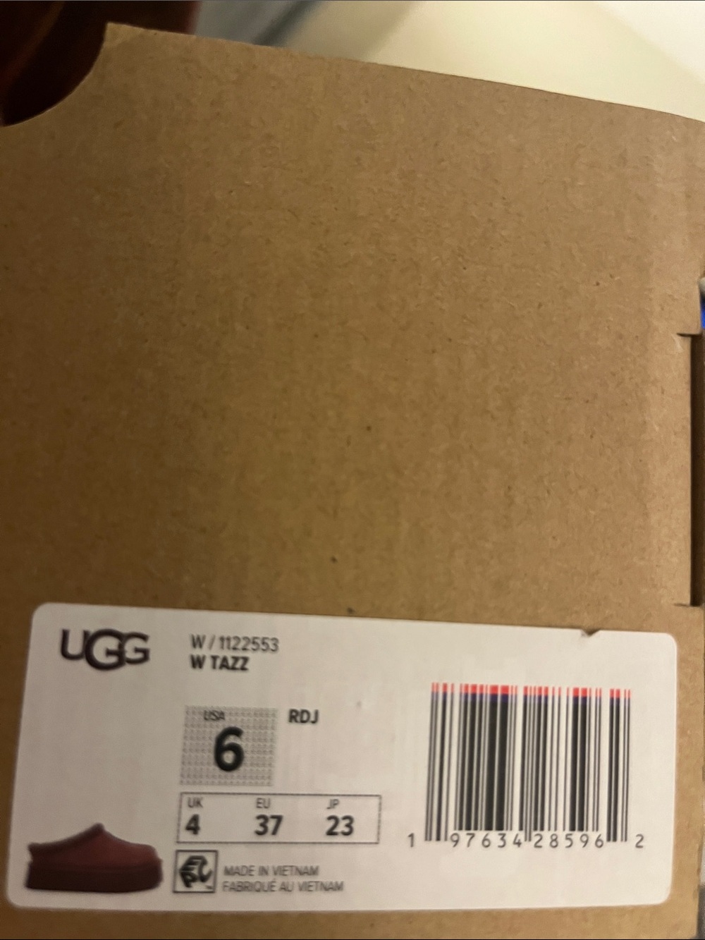 UGG Chestnut Suede Shearling Moccasin Slipper - Picture 5 of 7